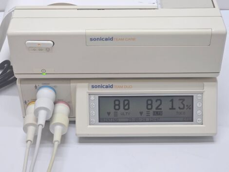 SONICAID Team Duo Fetal Monitor with ECG and TOCCO Transducers Fetal Monitor