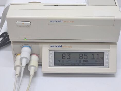 SONICAID Team Duo Fetal Monitor with ECG and TOCCO Transducers Fetal Monitor