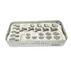 DEPUY PRESERVATION CAS Instruments Tray 2, TIBIAL TEMPLATES & trials , FEMORAL CUTTING BLOCKS , FB tibial TRIAL INSERTS & IMPACTORS