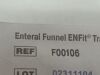 CEDIC Lot of 120 Enteral Funnel ENFit  F00106  Exp.2026-11  (B36) Enteral Funnel ENFit