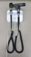WELCH ALLYN GS 777 Wall Transformer W/ 11820 Panoptic &amp; 11710 Ophthalmoscope - 189505 Ophthalmoscope