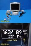 GE 2013  Dash 4000 Series , (Temp, SpO2, ECG, NBP) W/ Leads ~ Patient Monitor