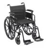 DRIVE MEDICAL CX420ADFA-ELR  DRIVE CX420ADFA-ELR CRUISER X4 WHEELCHAIR 20’’ FLIP BACK ADJUSTABLE HEIGHT DETACHABLE FULL ARMS ELEVATING LEGRESTS 