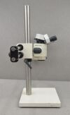 LEICA MZ12 Binocular Stereo Zoom Microscope on Diagnostic Instruments Boom Stand - 190184 Microscope