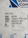 AMERICAN SURGICAL Pack of 10 Delicot  63-08  Exp.2027-01  (Y59) Delicot