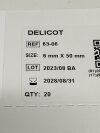 AMERICAN SURGICAL Box of 20 Delicot  63-06   Exp.2028-08  (Y59) Delicot