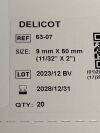 AMERICAN SURGICAL Box of 20 Delicot  63-07   Exp.2028-12  (Y59) Delicot