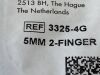 COOPER SURGICAL Pack of 4 Lone Star Elastic Stays, Sharp Hook, 2-Finger, 5mm Spread  3325-4G Exp.2024-07  (H57) Elastic Stays