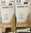 ETHICON Catgut Chromic 3-0  PS-2 needle  # 1638H expired Dec. 2021 Sutures