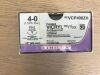 ETHICON VCP496ZH Coated VICRYL Plus Antibacterial Undyed Braided Absorbable Suture 4-0, 18in (36/Box)
