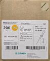 B BRAUN 4252594-02 Introcan Safety FEP Polymer Straight Hub Peripheral IV Catheter, 14G x 2 in. Length, Orange