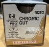 ETHICON CHROMIC GUT SUTURE 6-0 - 18" - BOX OF 12	1635G - EXP 2027 Sutures