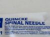 MEDLINE Lot of 6 Quincke Spinal Needle 22G x 5"  PAIN8023  Exp.2025-06  (Y67) Quincke Spinal Needle