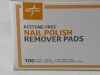 MEDLINE 3 Boxes (100/Box) Nail Polish Remover  MDS090780  (*Y64*) Nail Polish