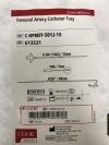 COOK G13531 Femoral Artery Catheter Tray, 5F, 18G, 0.035in