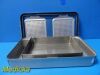 J&J De Poy 62.016.001 Sterilization Container W/ Basket & Retention Plates