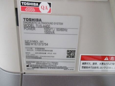 TOSHIBA Aplio 400 Ultrasound - Shared Service