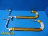 UNBRANDED (Zimmer) Candy Cane Stirrups (PAIR) W/ Alimed Gel Pole Sleeve