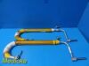 UNBRANDED (Zimmer) Candy Cane Stirrups (PAIR) W/ Alimed Gel Pole Sleeve
