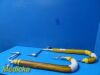 UNBRANDED (Zimmer) Candy Cane Stirrups (PAIR) W/ Alimed Gel Pole Sleeve
