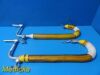UNBRANDED (Zimmer) Candy Cane Stirrups (PAIR) W/ Alimed Gel Pole Sleeve