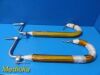 ZIMMER Candy Cane Stirrups Set (PAIR) W/ Ali Gel Pole Sleeve & Slings