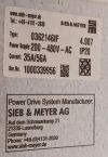 SIEB MEYER 0362146LF Power Drive Saginaw SCE-LF18NO Electrical Control Panel .