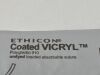 ETHICON Lot of 2 Coated Vicryl  J957   Exp.2028-06  (M53) Coated Vicryl