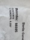 CENTURION Lot of 6 Sterile Curved Pean Forceps  66595 Exp.2025-03 to 2028-12  (*M53*) Sterile Curved Pean Forceps