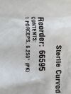 CENTURION Lot of 6 Sterile Curved Pean Forceps  66595 Exp.2025-03 to 2028-12  (*M53*) Sterile Curved Pean Forceps