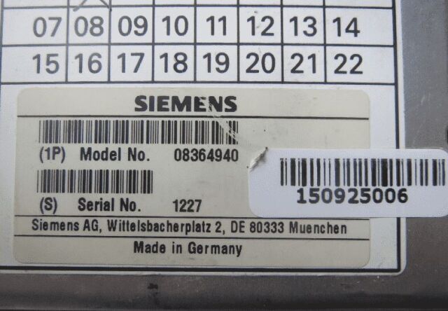 SIEMENS 8364940 SSU MRI Scanner