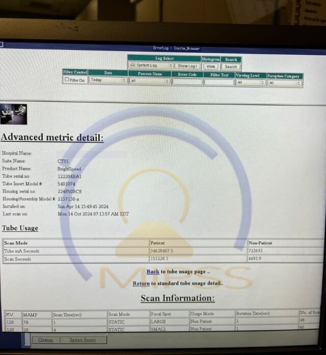 GE Brightspeed Elite 16 CT Scanner