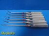 CODMAN SPO1137-40; SPO1137-39 & SPO1137-38 Angled Codman SPO1137-40; SPO1137-39 & SPO1137-38 Angled Ring Cone Curettes Set