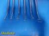 CODMAN Lot of 06  5, 6 & 8mm Ring Lot of 06 Codman 5, 6 & 8mm Ring Cone Curettes; Angled; 9" Long