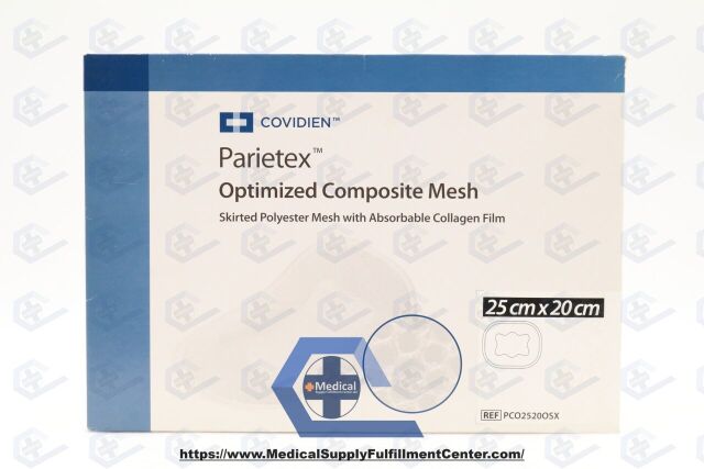 COVIDIEN PCO2520OSX | | SHORTDATE | Eaches | Parietex Optimized Composite Mesh, Skirt, 25 cm x 20 cm