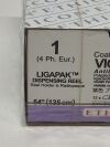 ETHICON Box of 12  VCP208G 1 COATED VICRYL PLUS VIOLET 54" LIGAPAK REEL 0    Exp.2027-08  (T43) Vicryl Plus