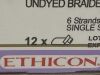 ETHICON Box of 12 0 COATED VICRYL PLUS UNDYED 6X18" TIE    VCP112G  Exp.2028-12  (T43) Vicryl*Plus