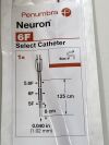PENUMBRA Neuron Select Catheter Simmons 6F x 125cm x 0.040in   PNS6F125SIMV  Exp.2026-09  (Z3) Neuron