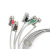 GE PN:412681-001 Multi-Link ECG leadwire Grouped Set ，5Lead Grabber AHA 74CM /29IN ECG unit
