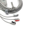 GE 5831398 Leadwire and ECG Trunk Cable ECG 3 lead Cable Undetachable,Grabber ,AHA ,4.7M/15FT   ECG unit