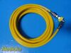 Accuflex 02899 Medical Air Conductive Hose W/ Fittings; Yellow; 15 Feet