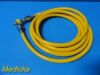 Accuflex 02899 Medical Air Conductive Hose W/ Fittings; Yellow; 15 Feet