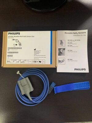 PHILIPS M1191BL M1191BL PHILIPS Reusable Adult Spo2 Sensor 3m D Head 8 Pins Ref 989803144381 Oximeter - Pulse