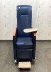 GENERIC GEN-Blue-Recliner-Chair Blue Recliner Patient Chair  Side Table Attached