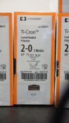 COVIDIEN 3125-51 | | PACK of 36/pc | Ti-Cron Coated Braided Polyester 2-0 3 Metric 30" 75cm BLUE