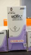 ETHICON J958H | | SHORTDATE | BOX OF 36 | Coated VICRYL UNDYED Braided 0 36"