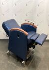 GENERIC GEN-Blue-Recliner-Chair Blue Recliner Patient Chair  Side Table Attached