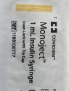 COVIDIEN Lot of 62 1mL Insulin Syringe  1188100777  Exp.2026-04  (K23) 1mL Insulin Syringe