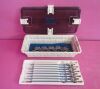 CONMED 8 pc Laparascopic 5mm Instrument Set & Case DetachaTip II Laparoscopic 5mm Instruments w/ 5 Handles, 8 Inserts   Case
