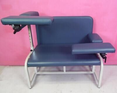 BLOOD DRAW CHAIR Phlebotomy 34" Wide-XL  Drawing/Draw Bariatric Chair Padded Arms 400 lbs